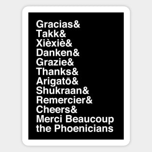 Thanking Around the World (Light) Magnet